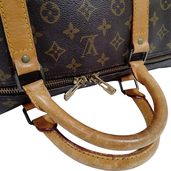 172442BV (X6) Louis Vuitton Travel Bag Keepall 60 Brown Monogram - Picture 3 of 9